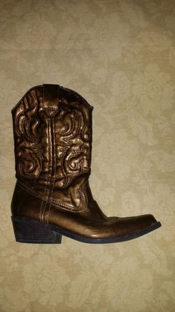 Women's Cowboy Boots Bronze Sz 5