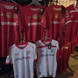 NB Under Armour Toluca Soccer Jerseys Playeras Futbol Size Médium Small Y XL 2xl No Trade