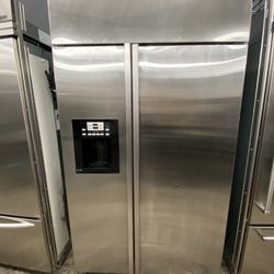 GE Profile Side By Side Built In 48” Refrigerator Stainless Steel 
