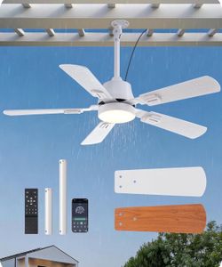 42” outdoor ceiling fan with light