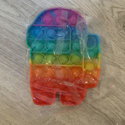 Pop it fidget Toy relieve stress for anxiety and autism-AmongUs
