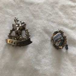 Vintage Pewter Hat Pins 