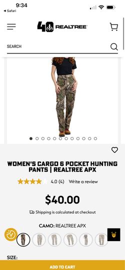 Women’s RealTree Cargo Camouflage Pants