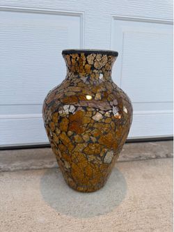 Decorative mosaic glass vase