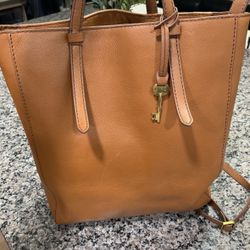 Fossil Genuine Leather Bag/Backpack/Crossbody 