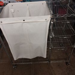 Laundry  Cart  With  3 Baskets 