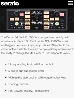 Denon DJ DN-HC1000sController