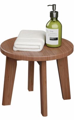 Natural Bamboo Small Round Stool