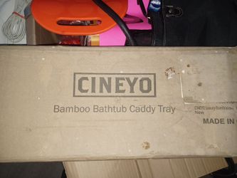 Bamboo bathtub caddy tray