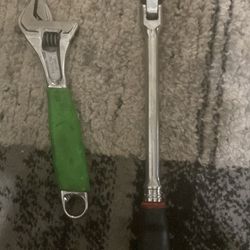 snap-on ratchet Crescent wrench 