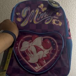 Minnie Mouse Backpack New With Tags Lights Up 
