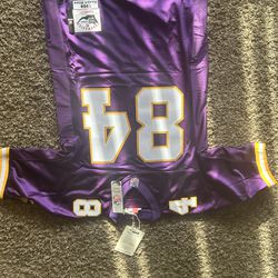Randy Moss Minnesota Vikings 1998 Mitchell & Ness Authentic Throwback Retired Player Jersey - Purple