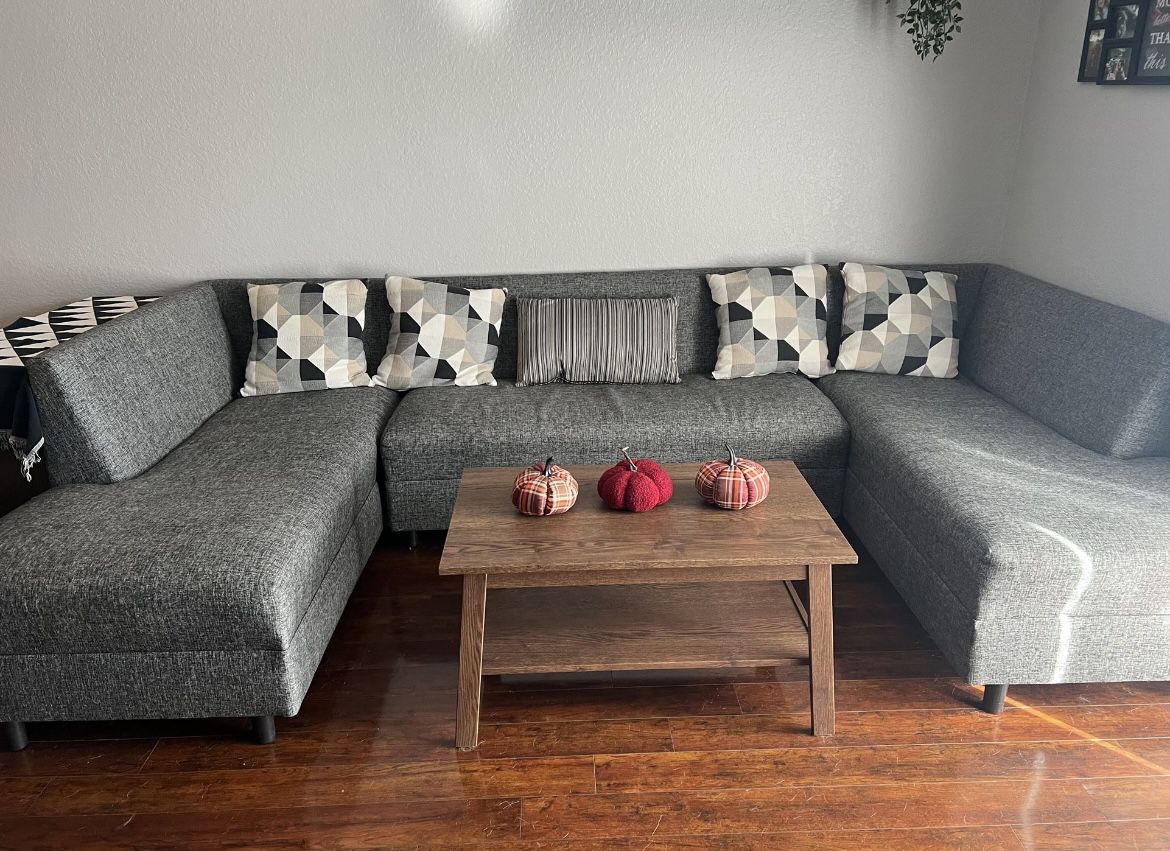 Free Sectional Gray Sofa