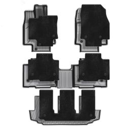 IKABEVEM Luxury Floor Mats Toyota Highlander 7-Seater 2020-2025