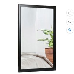 ZENSTYLE 24" x 36" Rectangle Wall Mirror Bathroom Makeup Vanity Mirror Black