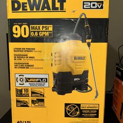 Lithium-ion Powered Backpack Sprayer Dewalt