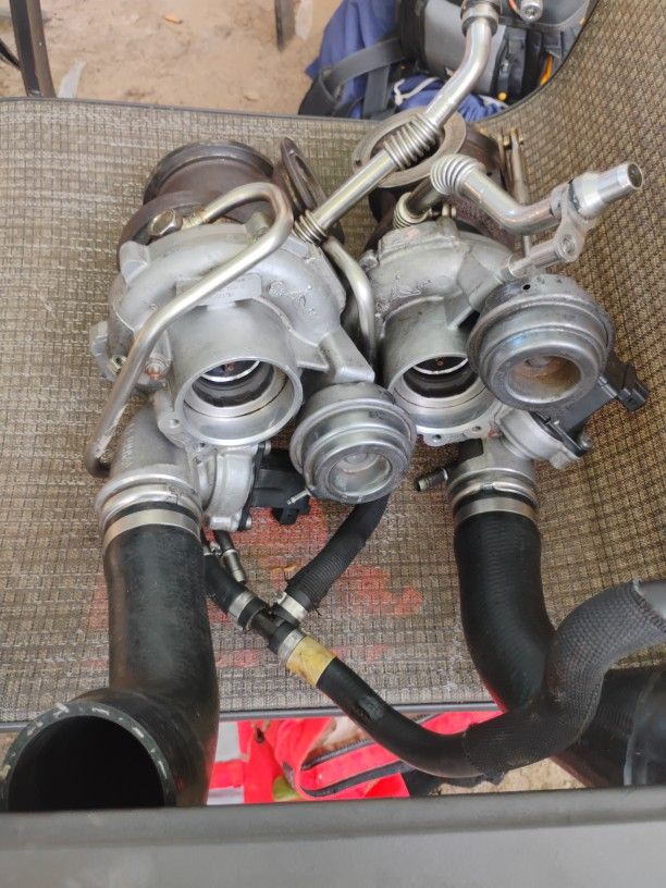 Garrett Twin Turbo Complete Setup W/Wastegates Piping Etc