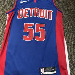Detroit Pistons Men's Blue Luka Graza Jersey