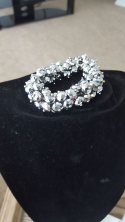 Silver stretch bracelet