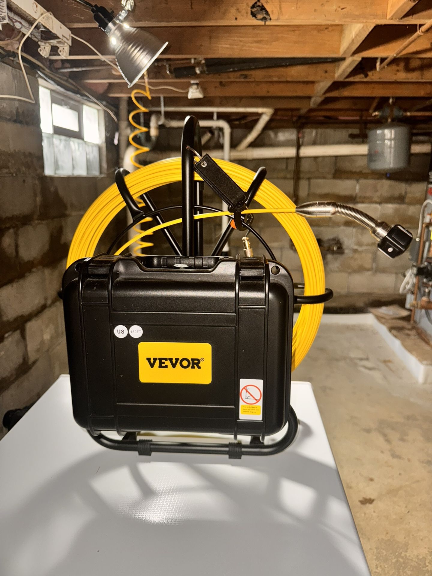 VEVOR Sewer Camera 328ft/100m Cable Waterproof IP68 Sewer Video Inspection Equipment