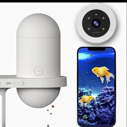 PazkPuzk Smart Fish Feeder For Aquariums HD Camera & Intelligent Dispenser App Control
