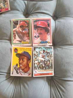 Nine  baseball cards