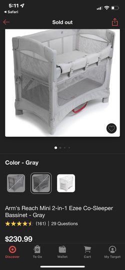 Arms Reach Co-sleeper (bedside bassinet)