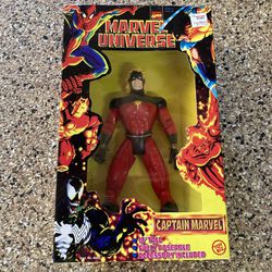 NEW 1997 Marvel Universe Captain Marvel 10" Action Figure by Toy Biz
