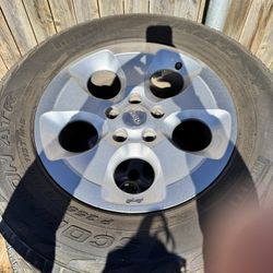 X5 2017 Jeep Wrangler Sahara Wheels + 50% Tread Tires