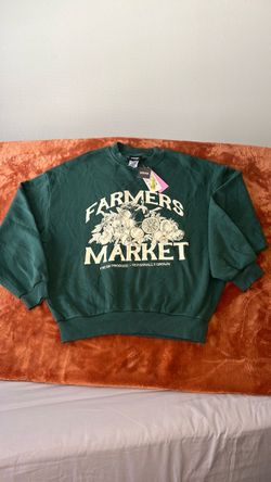Farmers Market Graphic Crewneck Sweatshirt