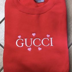 GG EMBROIDERED CREWNECK SWEATSHIRT