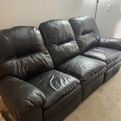 Black Leather Couch