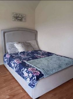 Queen Bed Frame With Baseboard