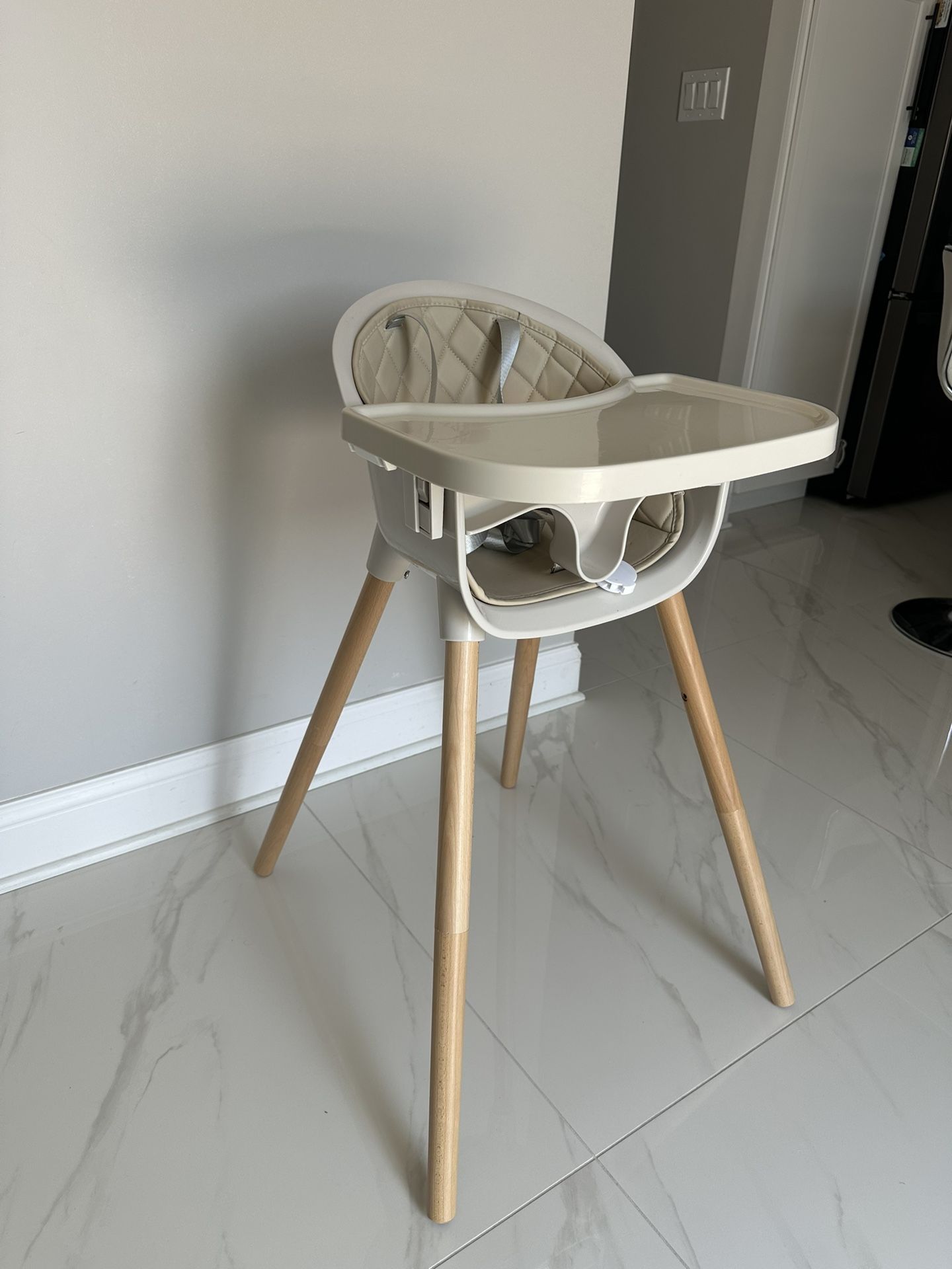 Fodoss 3-in-1 Wooden High Chair for Babies and Toddlers