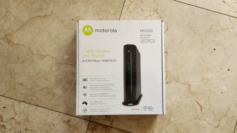 NEW: Motorola MG7315 Cable Modem + Wireless Router