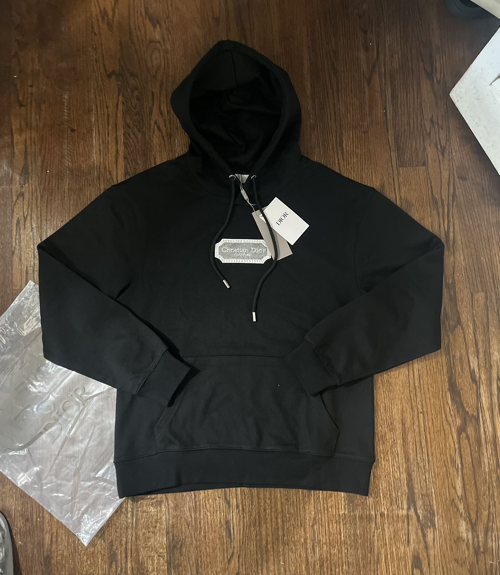 Christian Dior Couture Hooded Sweatshirt Black🔥