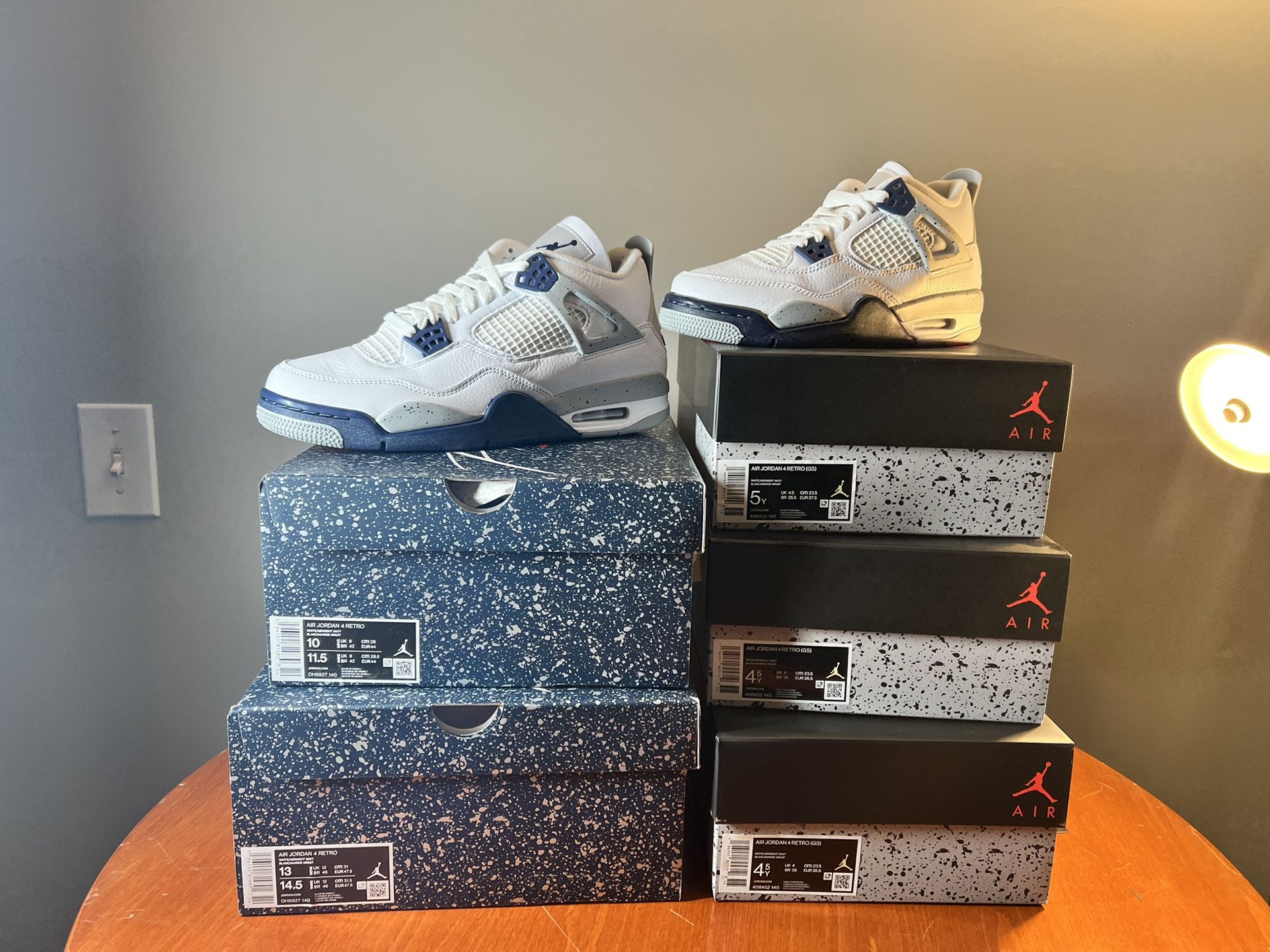 Air Jordan Retro 4 Midnight navy Multiple Sizes 