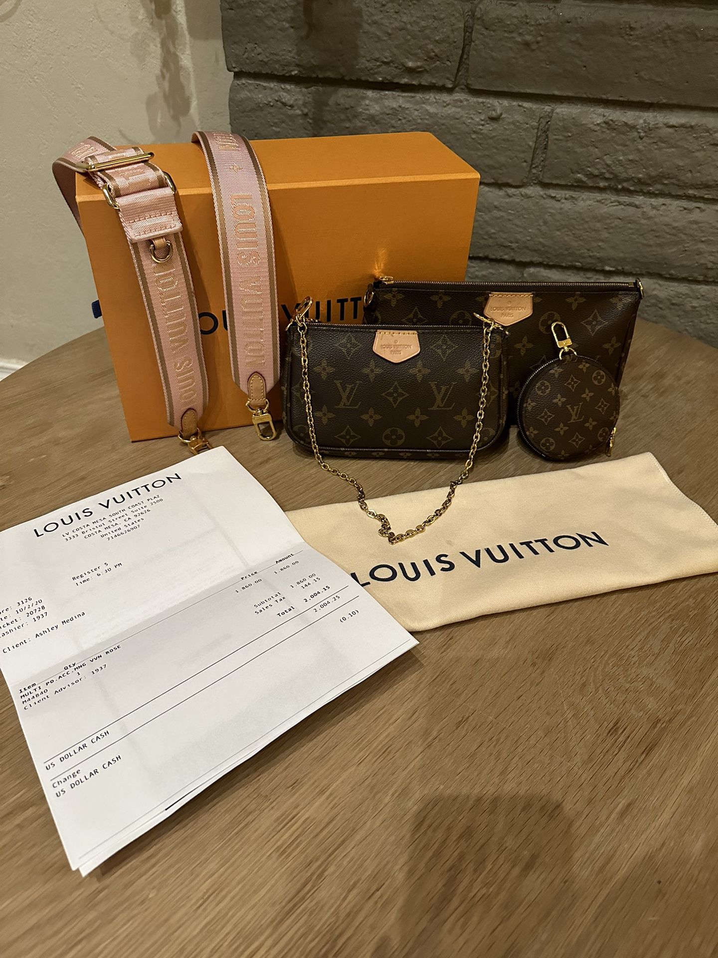 Authentic Louis Vuitton Multi Pochette Crossbody Bag  