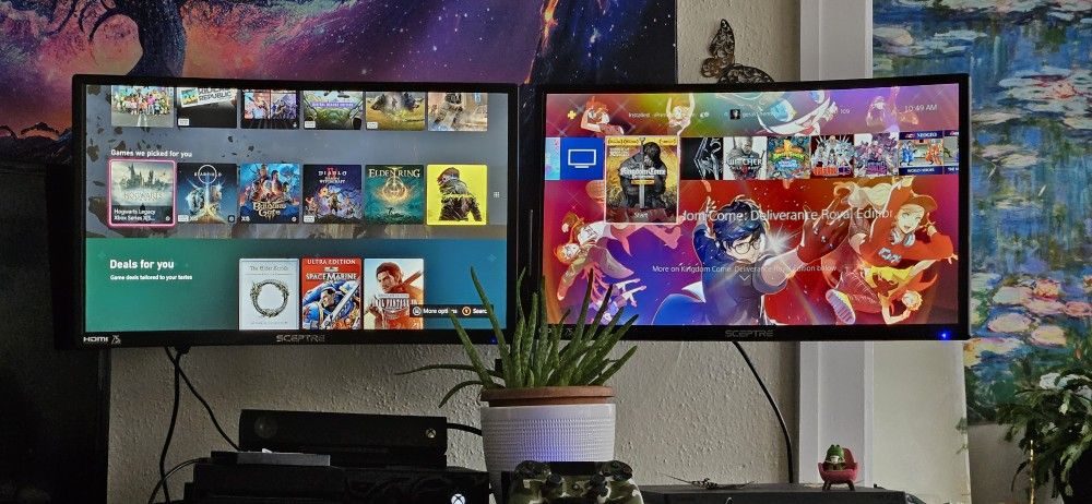 2 Sceptre C249W-1920R 24" Curved Monitors – $120 Bundle (Venmo or Cash App)