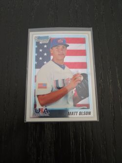 2010 Matt Olson RC Bowman Chrome USA Baseball Card