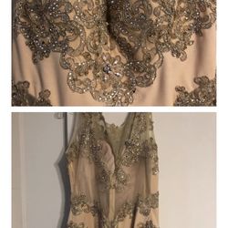 Elegant Champagne Color Dress