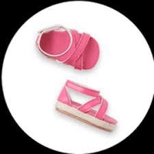 New American Girl Doll Collection Pink Sandals Shoes 18" Doll Accessories Toys Game Kids Children's 