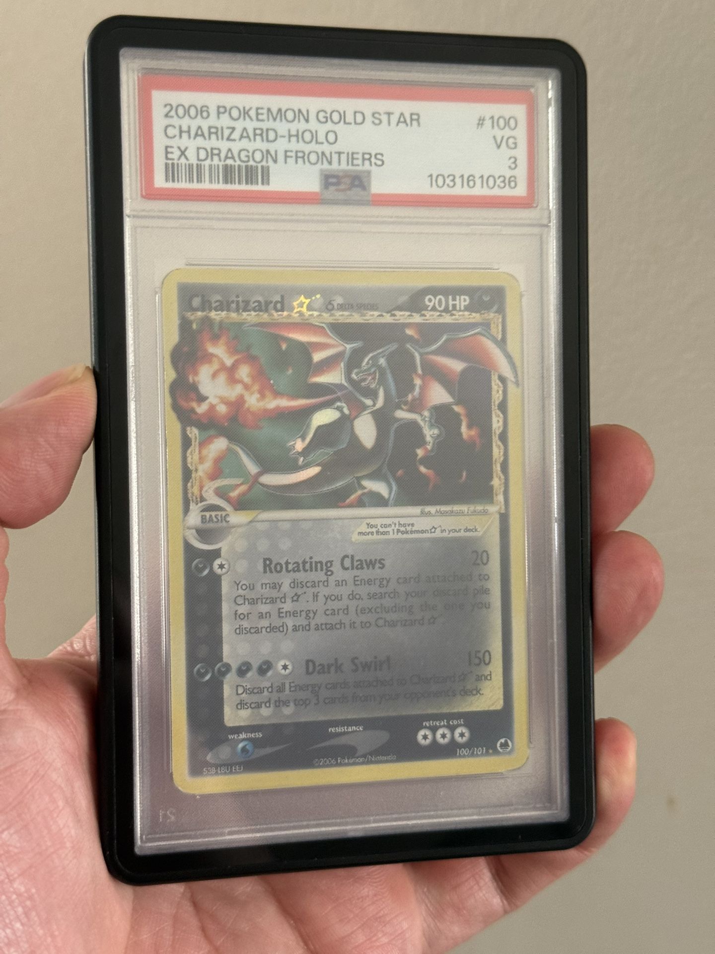Gold Star Charizard PSA 3 Pokemon