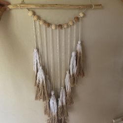 Beautiful Wooden Macrame Wall Decor