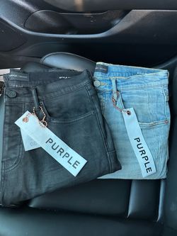Purple jeans