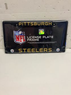 Steelers license plate frame prices are firm