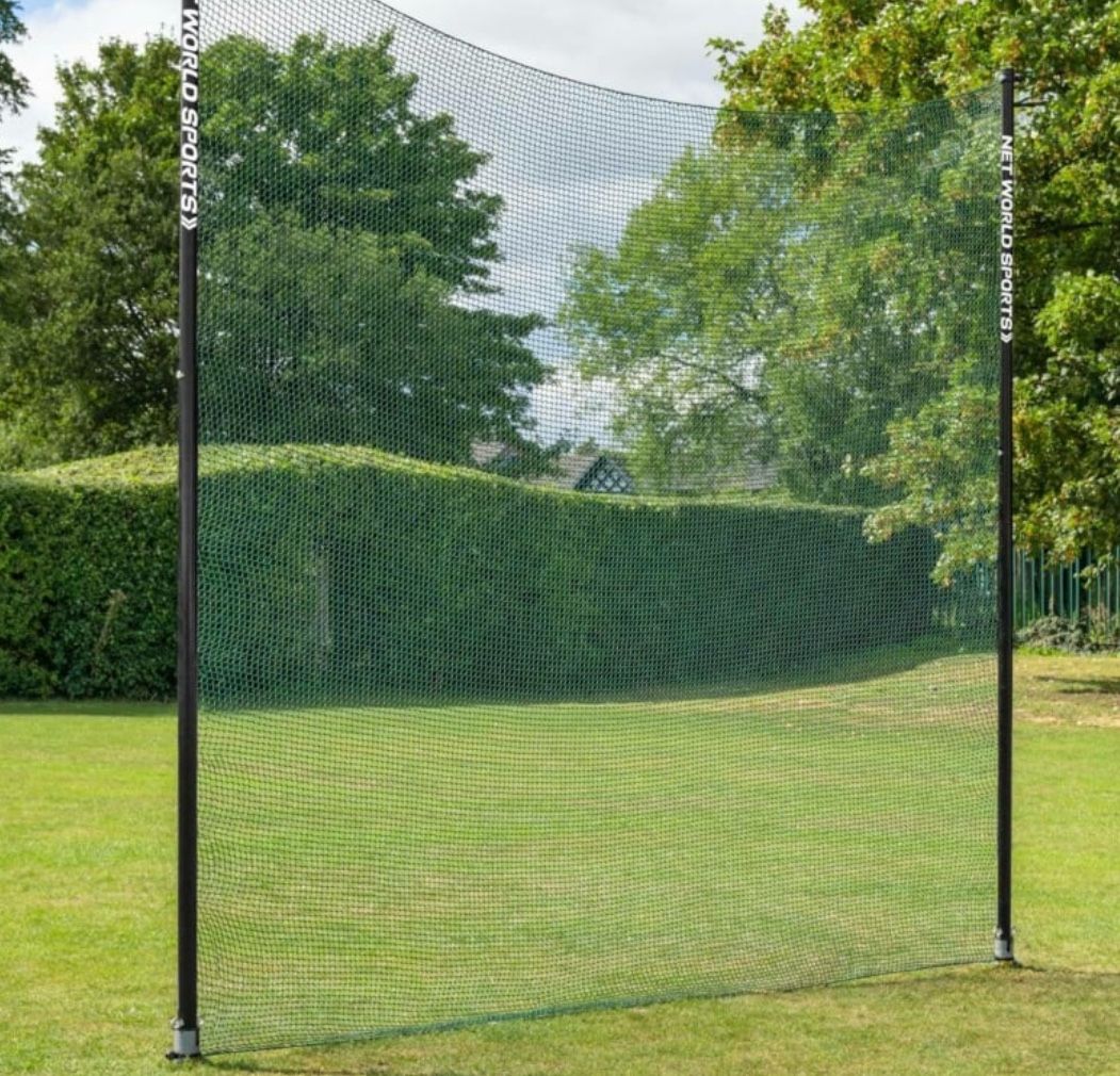 STOP THAT BALL™ - BALL STOP NET & POSTS [10/12/16FT HIGH]