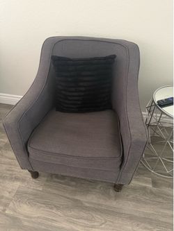 Charcoal gray accent chairs