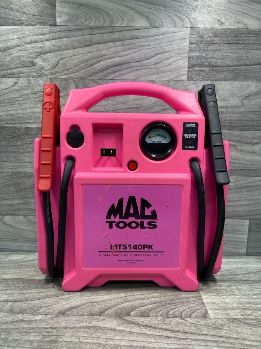 Mac Tools MT5140PK Hot Pink 12V 1,700 Peak Amp Jump Starter (A1D028943)