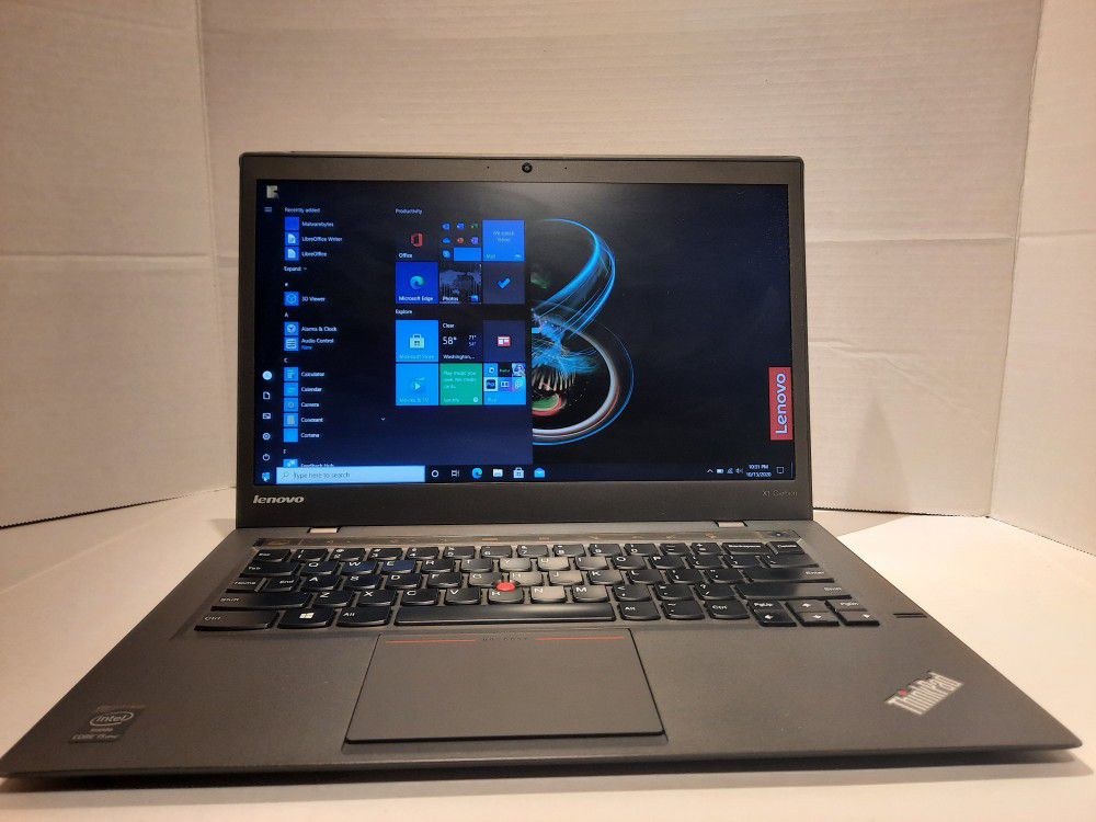 Legendary Lenovo X1 Carbon ThinkPad 14" Laptop Core i5 4GB RAM 256gb SSD Windows 10 pro
